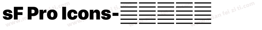 sF Pro Icons字体转换